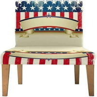 Američka zastava Grunge Trake Stretch stolica Prekrijte zaštitni sjedalo klizač za blagovaonicu Hotel
