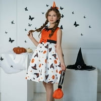 Darzheooy Halloween prerušiti se za djevojke ispisane haljine bez rukava s rukavima od male djevojke