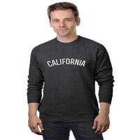 Daxton California Duks atletski fit pulover CrewNeck Francuska Terry tkanina, zobna dukserica Crna slova, L