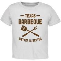 Texas roštilj Wetter je bolja majica za todddler majica bijele majice veličine 5 6