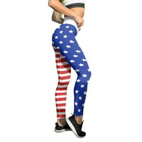 Joga hlače za žene dugih flare žene patriotske američke zastave Custom borba gamaše mršave hlače za
