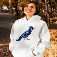 Plave ptičje kapuljače za žene -Spedeals dizajnira, žensko malo