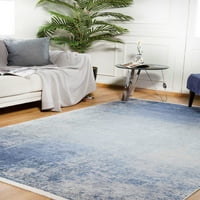 Moderna tepih, kućni dekor tepih, pravokutnik tepih, mornarička prostirka, kućni dekorativni tepih za