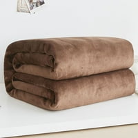 Super mekana čvrsta boja zadebljana topla flanela pokrivač s kaučem na sofu