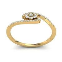 Originalni 0,5ct okrugli rez Diamond Prong ženski fantastični modernski zaručnički prsten za vjenčanje