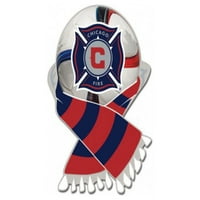 Chicago Fire SC WINCRAFT CRVENI & NAVY FUMCER ŠALL METAL LEAL PIN