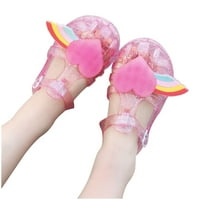 Odeerbi Toddler Djevojke Jelly Sandale Udobne ljetne sandale Baby Cute izdužene cipele Neklizne cipele