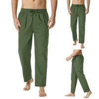 Vivianyo HD hlače za muškarce čišćenje muške posteljine labave ležerne elastične strugove Hlače joga