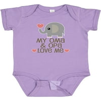 Inktastična Oma i Opa ljubav me love poklon baby boy ili baby girl bodysuit