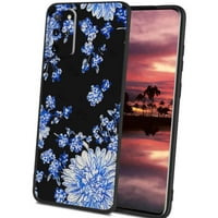 Kompatibilan sa Samsung Galaxy S20 + Plus futrolom telefona, plavo-cvijeće - Kućište za muškarce, fleksibilno silikonsko udarca otporna na Samsung Galaxy S20 + Plus