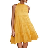 FINELYLOVE CAMI haljina za žene pastelne haljine za žene V-izrez SOLIZENE Sunčana haljina za sunčanje