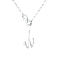 Ogrlice za žene u obliku trendovskog oblikovanog ogrlice za žene Srebrne ogrlice za žene A Z abeceda