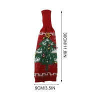 Božićna tema Boco rukava ukrasna pletena poklopac boce vina