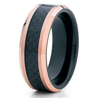 Glupi Kings Nakit Tungsten Vjenčani opseg Tungsten Carbide prsten ugljični vlakno uvlačenje ivice za