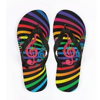 Biventing Store muški gornji pride SOLE FLOP FLOP Sandal Ležerne prilike ravne papuče Sandale Rainbow