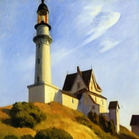 Svjetionik u dva svjetla Edward Hopper platnena ili ispis zida Art