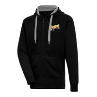 Muška antigua crna Rowdy Roddy Piper Victory Full-Zip Hoodie