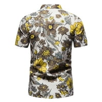 Muška majica na duguljastim majicama 3D digitalni tisak okrugli vrat kratki rukav majica na vrhu casual