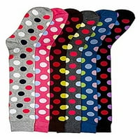 Polka Dot Print Multicolor Assortirane koljeno visoke čarape