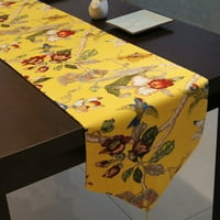 Talus trkač stola Kineski klasični cvjetovi i ptice ispisane sa tassel privjeskom stolom trkač čipke