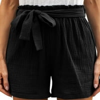 Ženske kratke hlače Ležerne ljetne ruffle pojaseve elastične strugove s džepovima Osnovna ženska odjeća