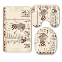 Boginja ISIS Queen Nefertari Kupaonice Podesite kupac Contour mat i toaletni poklopac poklopca