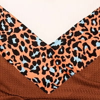 Dukseri za žene Žene Modni Leopard Ispis Komforni dugi rukavi džemper na vrhu crne l