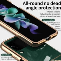 Decaze za Samsung Galaxy Z Flip 5G Mekani TPU postavljanje otpornosti na udarce Ugrađeni stupanj rotirajući držač prstena Kickstand magnetni tanak poklopac, metvica