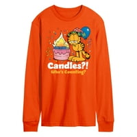 Garfield - Svijeće koje broje - muške majice dugih rukava
