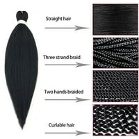 Perike afričke black pletenice iskazujte gradijentnu produžetku kose