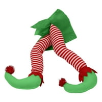 Božićne noge za vilenjak Udobno dodir lažne noge mekane slatka plišana polovica božićnog vilenjaka za