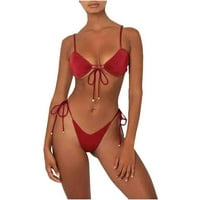 Zlekejiko Fashion Bikini Summer Print Ženska odjeća za kupaonicu kupaći kostimi Split kupaći kostimi Tankenis set