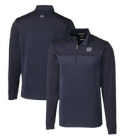 Muški sekač i Buck Mornary New York Giants Logo Logo Traverse Stripe Stretch Quarter-Zip Pulover Top