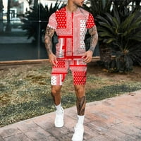 Muška odjeća kratki rukav vrhovi sportski trčanje Havaii Fit Shorts Beach Streetweard Obrada prozračne vježbe muške odjeće