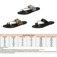 Ženska plaža Sandal Strappy Slides Summer Ravne sandale Moderne udobne papuče Dame Cipele Thinestone