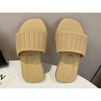 Daefulne ženske ravne sandale mrežice klizne sandale izdužene slajdove modne klizanje na cipelama dame