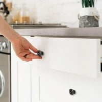 Trčasta ordinacija ručka ormarića ploča za gumbu vuče ručke vanjske prostore crne ručke sa vijcima nameštaj