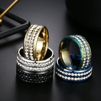 Amlbb prstenovi za žene dame modne dvostruke dijamantske modne kreativne žene zvoni nakit prstenovi