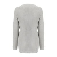 SimplSygeni Clearence Trendi džemperi dugih rukava za žene Plus size Žene Modni Ležerni Duks s dugim
