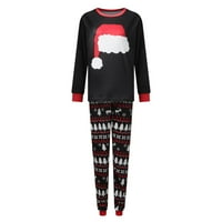 Navidad Failontiar Pijama Mujer Invierno konjunto A Juego, Lindo Top Con Impressión + Pantalones a Cuadros,