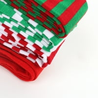 Par božićne crvene zelene trake s visokim čarapama, koljena, visoke čarape, duge čarape, bedra visoke