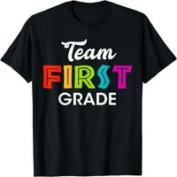 Tim 1. razreda Prvi razred Povratak u školsku sezonu Print majica Crna 3x-velika
