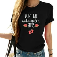 Ne jesti majicu sjemenke lubenice sa smiješnim citatom trudnoće