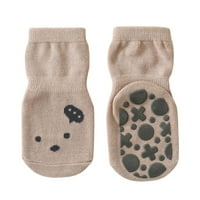Baby Toddler Mekane čarape Tople zimske čarape Cartoo Coral Velvet Tople čarape Slatka plišana uho odrasla osoba i djeca Visoke čarape