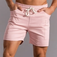 Amidoa muškarci pamučne kratke hlače na otvorenom teretanu vježbanje atletske kratke hlače sa džepovima