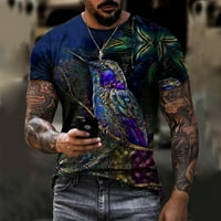 Floenr muns majice, muški unise dnevna majica 3D grafički grafički otisci konjski print kratkih rukava,