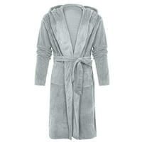 Obloge za žene klasični premium kućni kućni ležaljki Odjeća za kupanje dugi pidžami s kapuljačom s kapuljačom