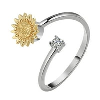 Frehsky Prstenovi Opetabing Podesivi prstenovi Suncokret predenje prstenovi za tještenje Podesivi prstenovi modni pokloni
