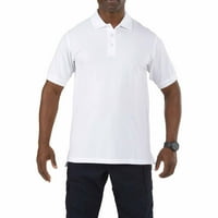 5. Radni zupčani mehanička majica za muške kratke rukave, pamučna tkanina, otporna na bora, bijela,