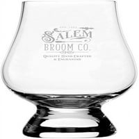 Salem Broom Company Happy Halloween Etched 6,5oz Glencairn Whiskey Glass
